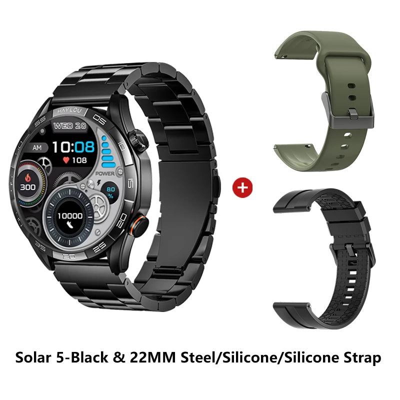 HAYLOU Solar 5 Smartwatch – AMOLED 60Hz Voice Call & Health Tracker