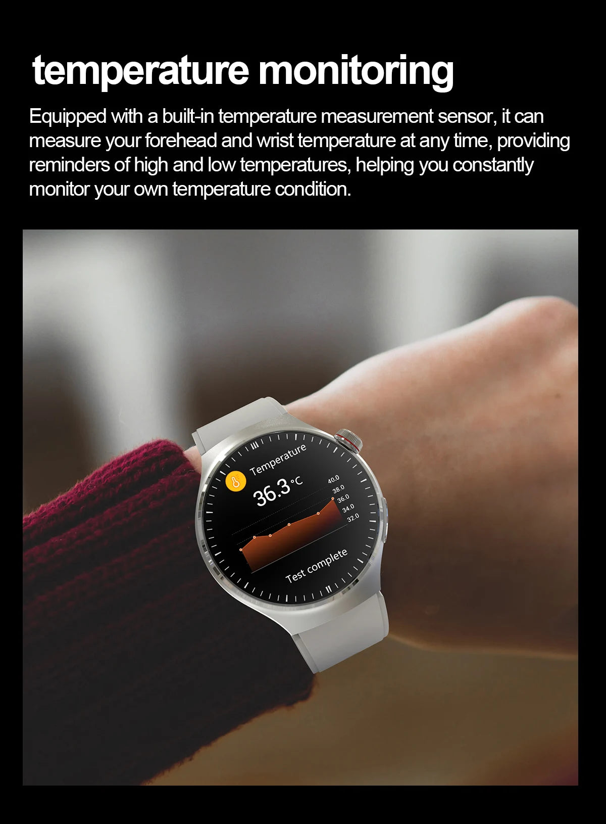 2025 Nursing-Grade Health Smartwatch – ECG PPG Bluetooth Call