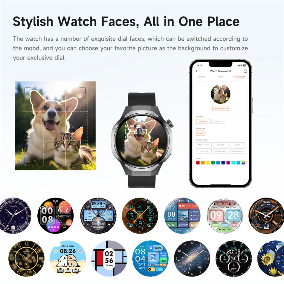 Huawei 1.85" Smartwatch – GPS, NFC & Bluetooth Fitness Tracker for Men