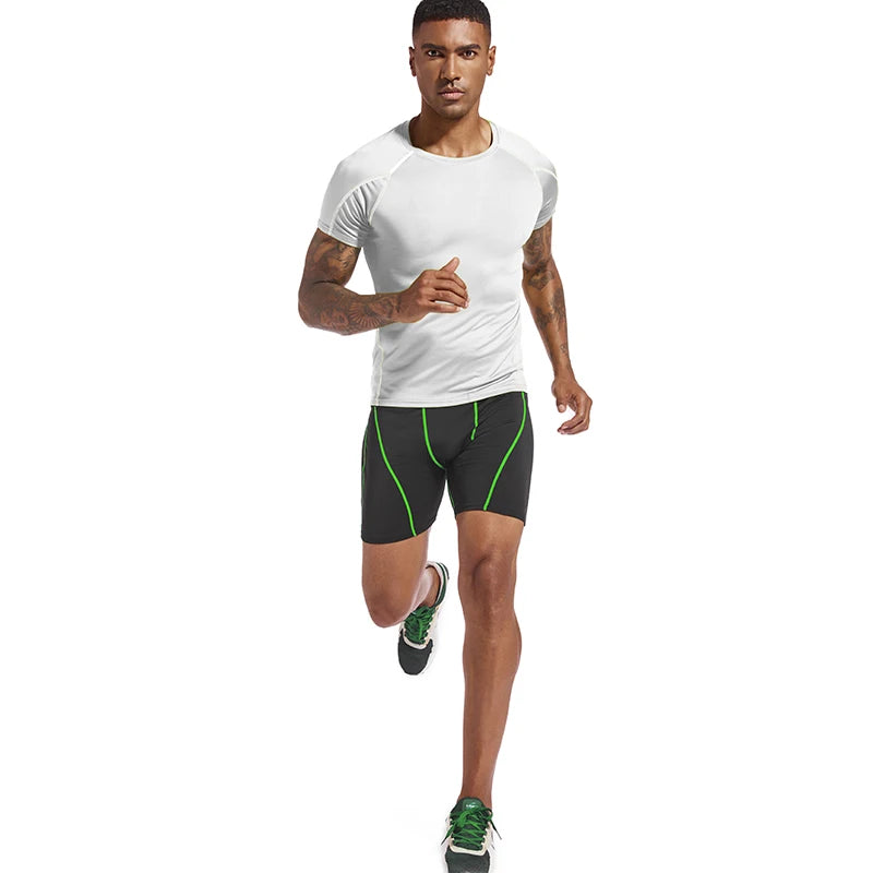Men’s Compression Training Shorts – Quick-Dry Gym Tights