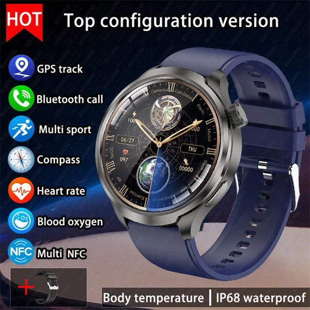 Huawei 1.85" Smartwatch – GPS, NFC & Bluetooth Fitness Tracker for Men