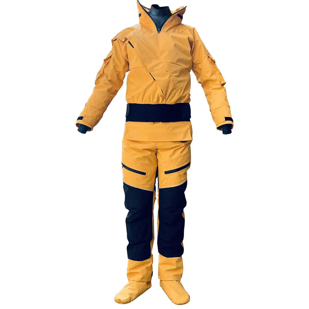 Waterproof Front-Entry Drysuit – Detachable Hood for Watersports