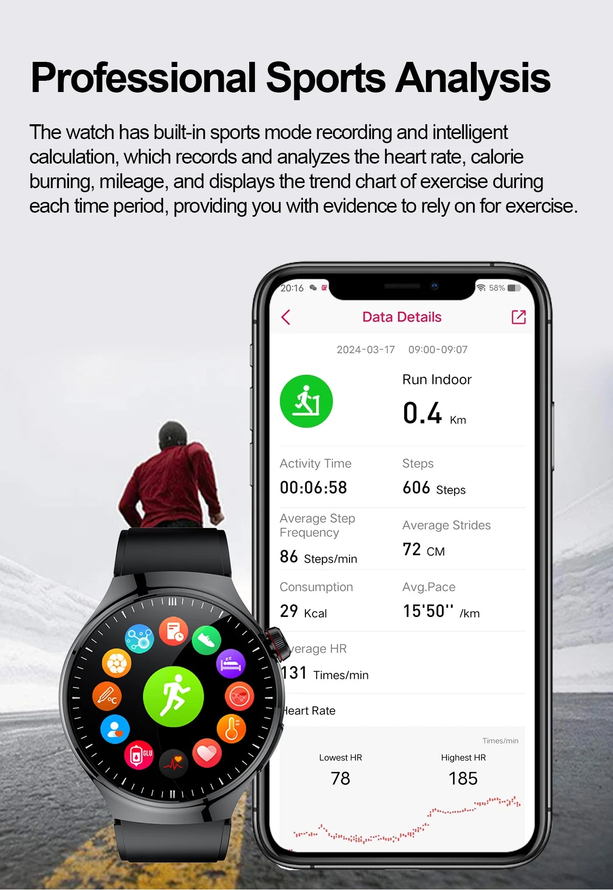 2025 Nursing-Grade Health Smartwatch – ECG PPG Bluetooth Call