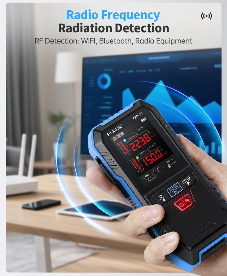 FNIRSI ERD-10 4-in-1 Electromagnetic Radiation Detector