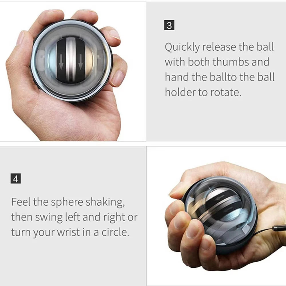 Wrist Power Ball – Auto-Start Gyroscopic Grip & Forearm Exerciser