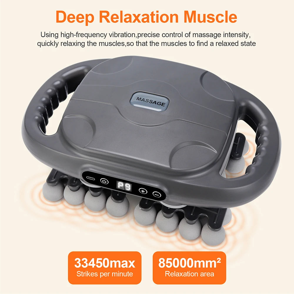 42-Head Fascia Massage Gun – High-Frequency Muscle Massager