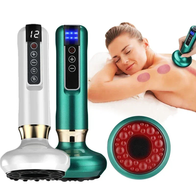 Tricolor Electric Gua Sha Massager – Anti-Cellulite Slimming Device