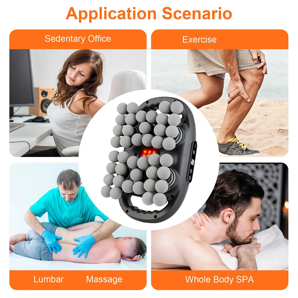 42-Head Fascia Massage Gun – High-Frequency Muscle Massager