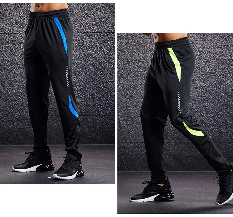 Men’s Sport Running Pants – Training Joggers with Zipper Pockets