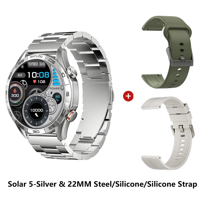 HAYLOU Solar 5 Smartwatch – AMOLED 60Hz Voice Call & Health Tracker