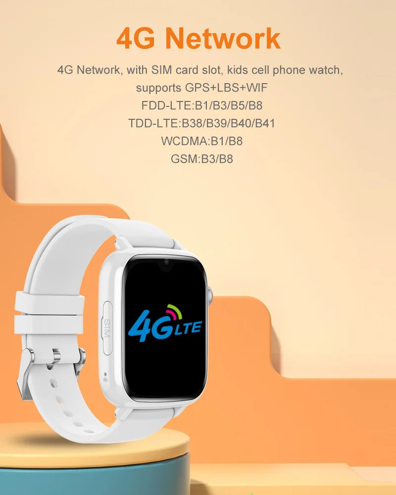 4G Kids Smart Watch – GPS Tracker, Video Call & SOS Safety Smartwatch