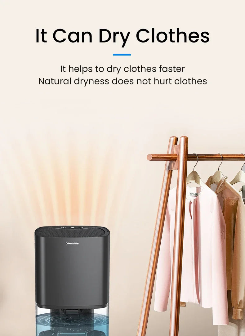 TINSOL Portable Air Dehumidifier – Quiet Home & Office Moisture Remover