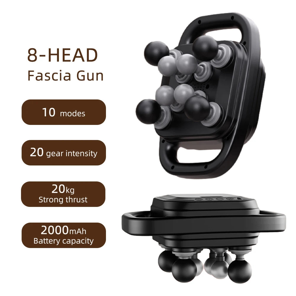 42-Head Fascia Massage Gun – High-Frequency Muscle Massager