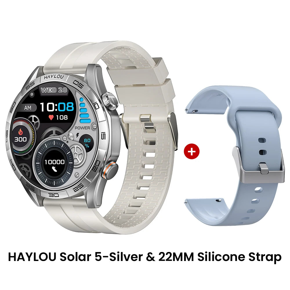 HAYLOU Solar 5 Smartwatch – AMOLED 60Hz Voice Call & Health Tracker