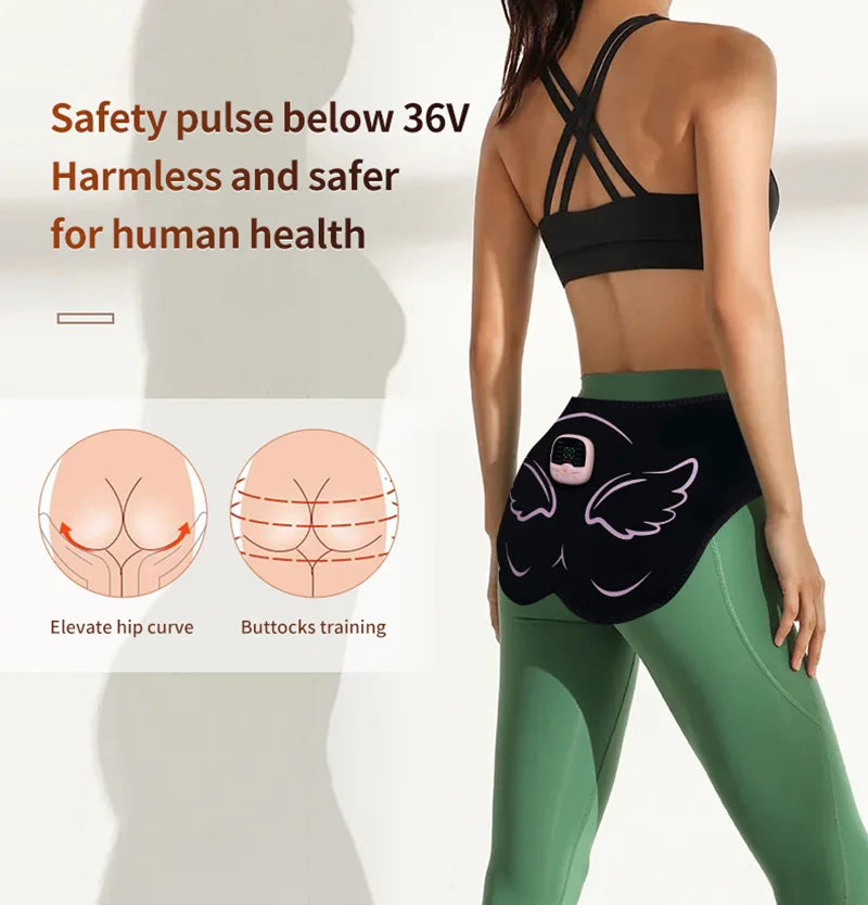 Electric EMS Butt Muscle Stimulator – USB Rechargeable Hip & Glute Trainer