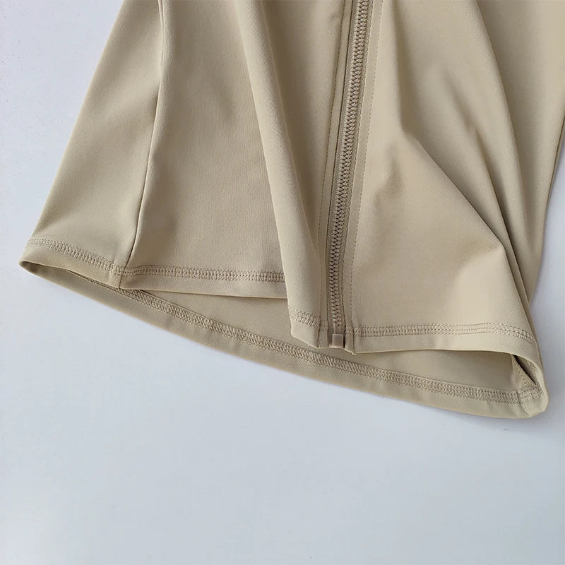 Women’s Yoga Jacket – High-End Long Sleeve Fitness & Running Top