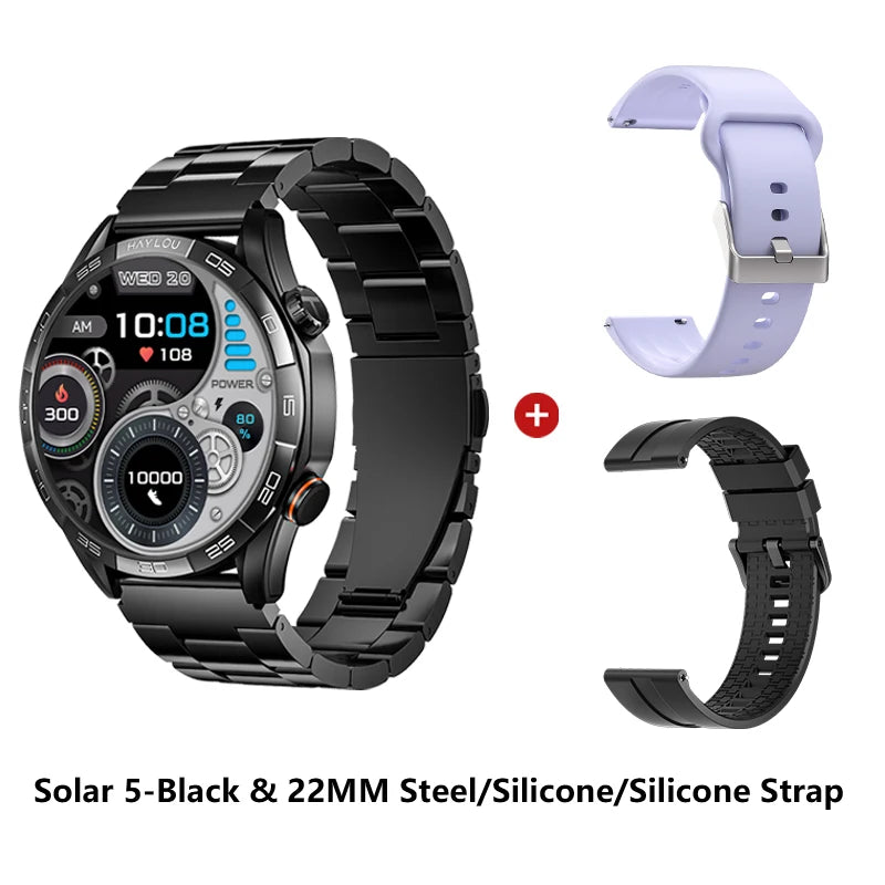 HAYLOU Solar 5 Smartwatch – AMOLED 60Hz Voice Call & Health Tracker