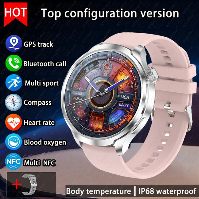 Huawei 1.85" Smartwatch – GPS, NFC & Bluetooth Fitness Tracker for Men