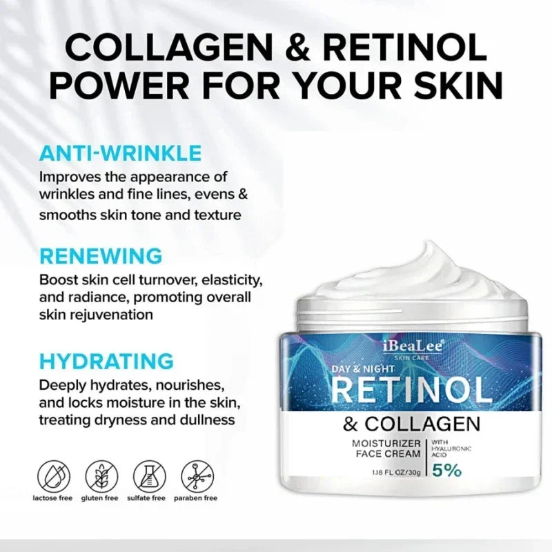 Men’s Retinol Anti-Wrinkle Cream – Collagen Firming & Moisturizing Skincare
