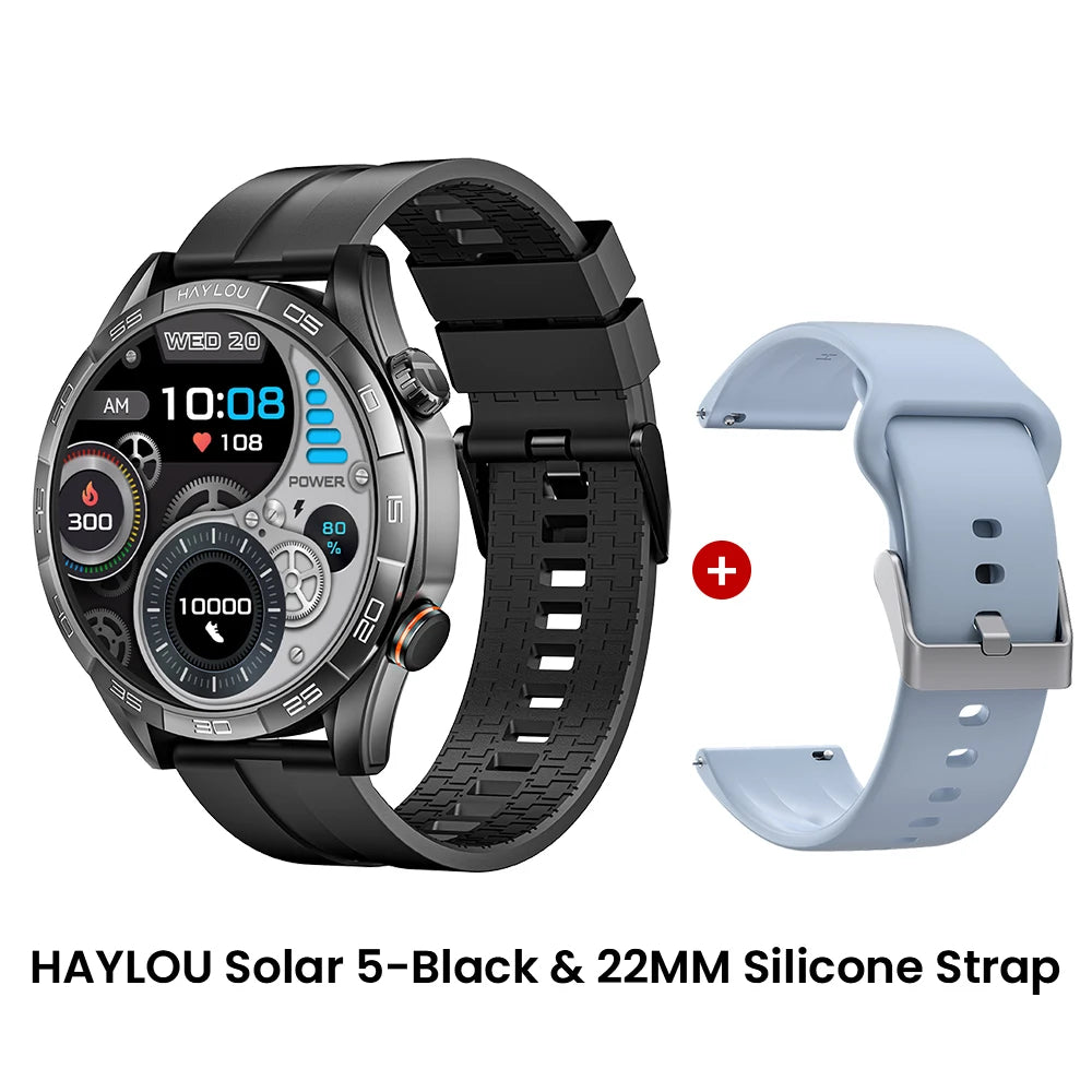 HAYLOU Solar 5 Smartwatch – AMOLED 60Hz Voice Call & Health Tracker
