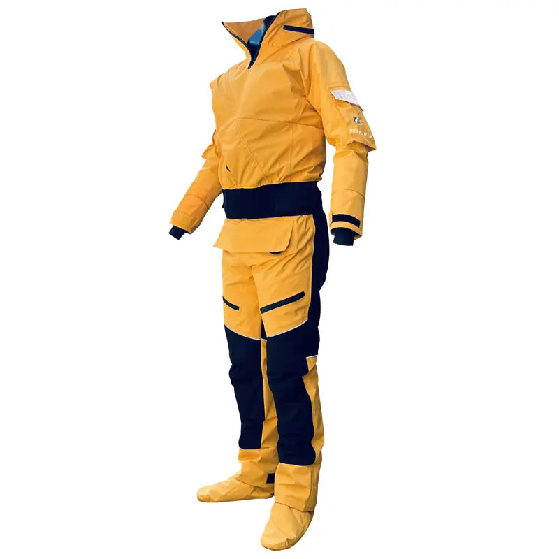 Waterproof Front-Entry Drysuit – Detachable Hood for Watersports