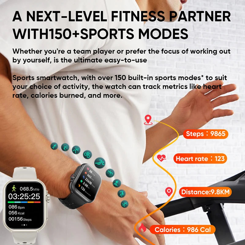 Watch Ultra 2 SE – AMOLED GPS Smartwatch with Heart Rate & Bluetooth